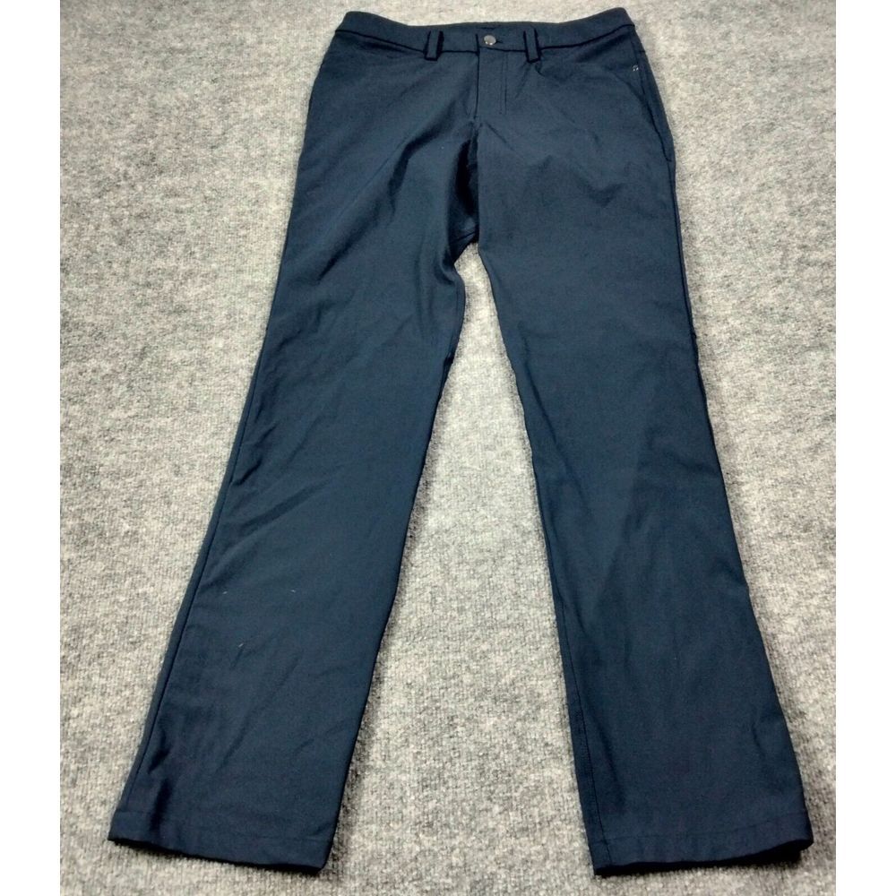 Lululemon ABC Pant Mens 30x33 Nautical Navy Blue Warpstreme 5 Pocket Active